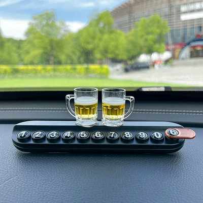 Plate Aromatherapy Car Interior Decoration — Nömrəli dayanma kartı