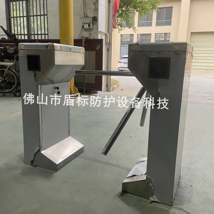 工地小区不锈钢单限转闸 智能人行通道闸 不锈钢三辊闸电控旋转门