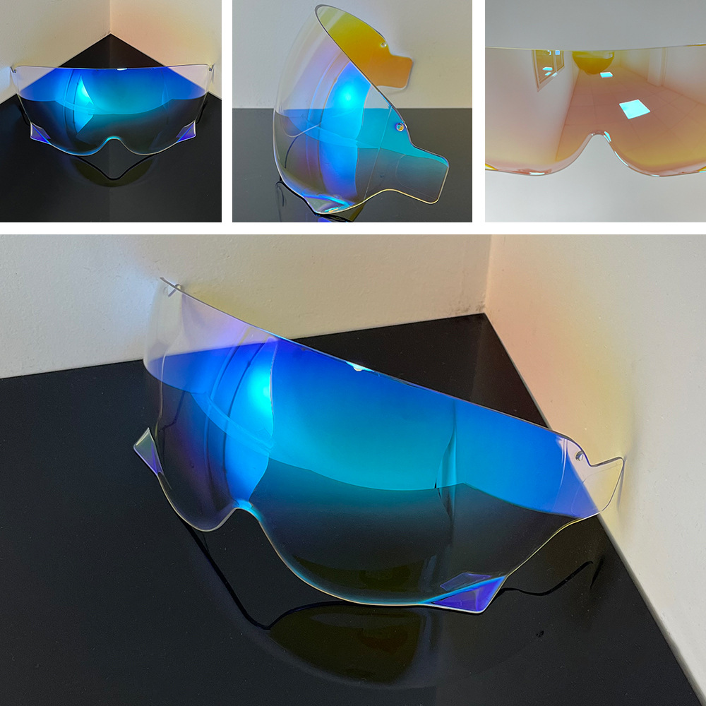 Jo Helmet Lens Is Compatible with Ex-Zero Cj-3 Internal Lens Retro Half Helmet Mirror Motorcycle Helmet Accessories