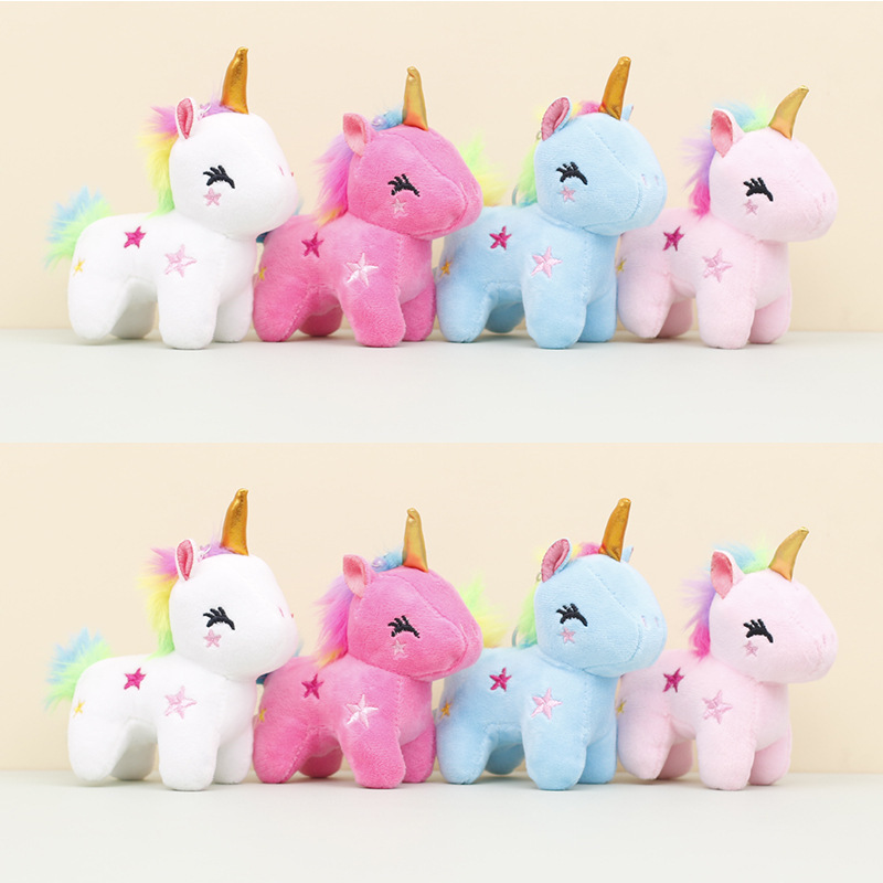Unicorn Plush Toy Pendant Keychain Cute Doll Wedding Gift Grabber Doll Wholesale Bag Pendant