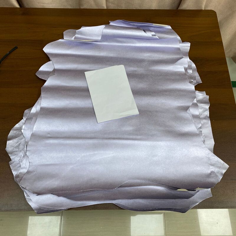 Imported A-Grade Light Purple Metallic Pearlescent First-Layer Sheepskin Leather Goods DIY Handmade Materials Imported A-Grade Light Purple Metallic Pearlescent First-Layer Sheepskin Leather Goods DIY Handmade Materials