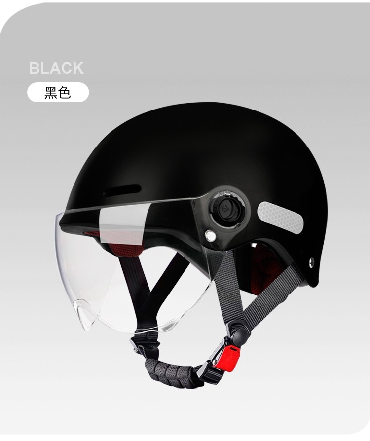 Foreign trade style electric motorcycle helmet, men's electric scooter half helmet, women's all-season sun protection safety helmet