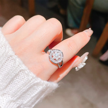 【品质款】个性气质锆石不规则圆形珍珠戒指 女ins韩版轻奢风戒指