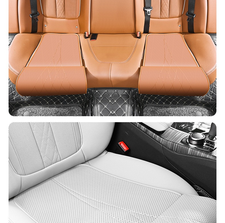 New car seat extended footrest and leg support to relieve discomfort during long drives, essential for both driver and passenger