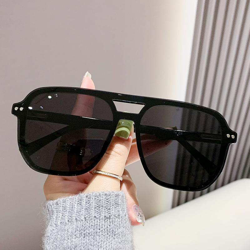 Basic Modern Style Classic Style Geometric Tac Square Full Frame Glasses display picture 5