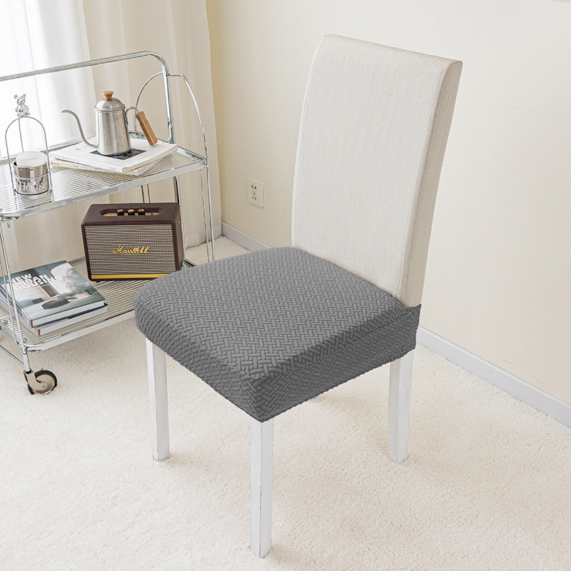 Suministro exclusivo transfronterizo de fundas de silla jacquard para todas las estaciones, fundas de silla con forma de cuerno, fundas elásticas para taburetes de comedor.