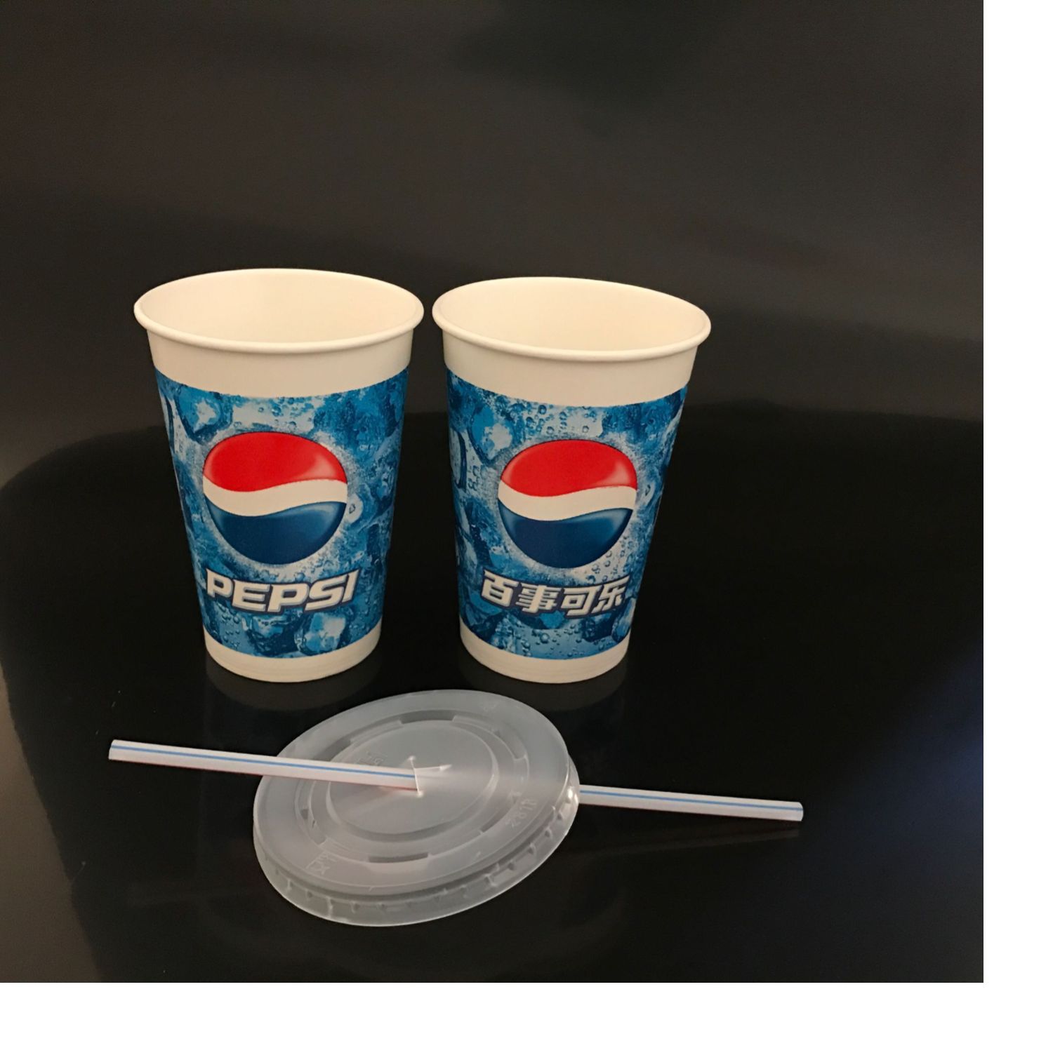 使い捨て紙コップペプシコーラ紙コップ360/500/660ダブルフィルム