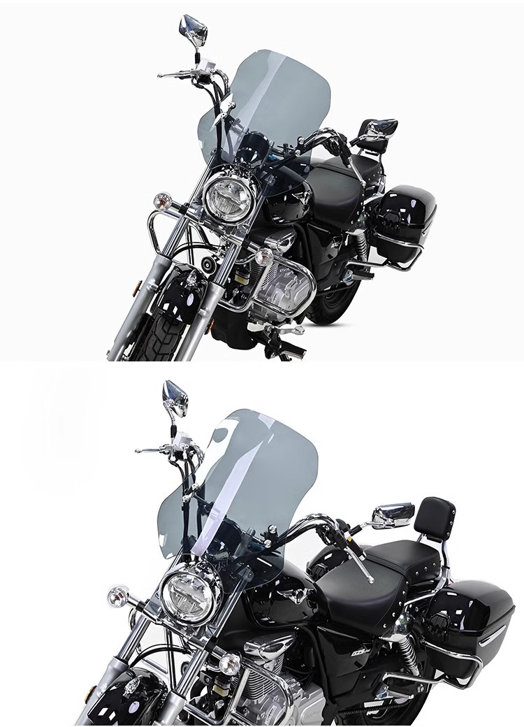 Muscle car Wolf suitable for Haojue GZS150 windshield windshield modification front windshield tempered glue anti-smashing special