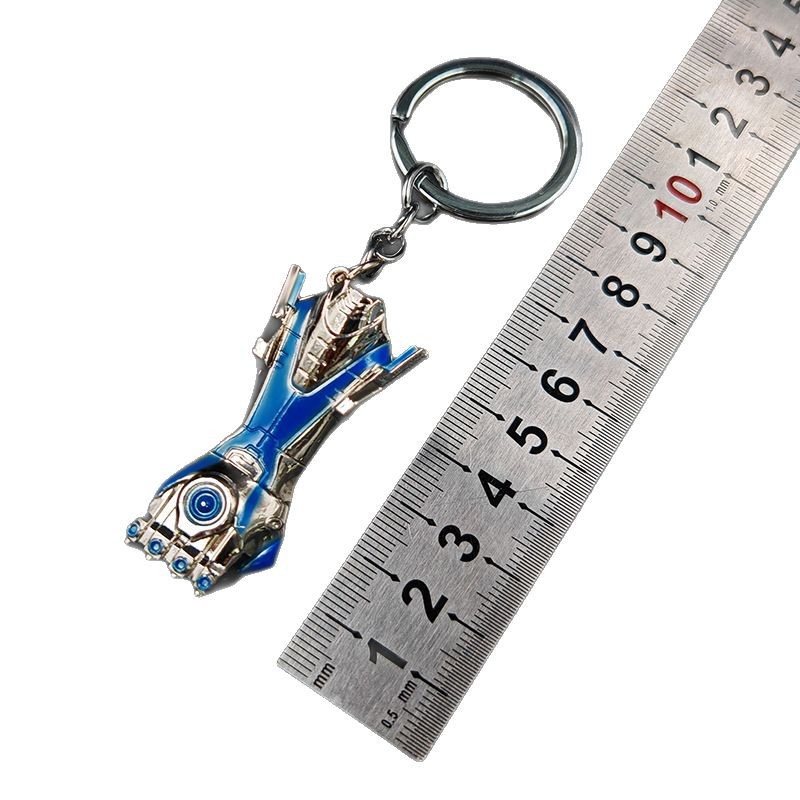 Peace Elite Romper Wind Mechanical Gun Modelo de aleación Adornos de metal Cuchillo de llama Cuchillo de mariposa de frente frío Caja de regalo