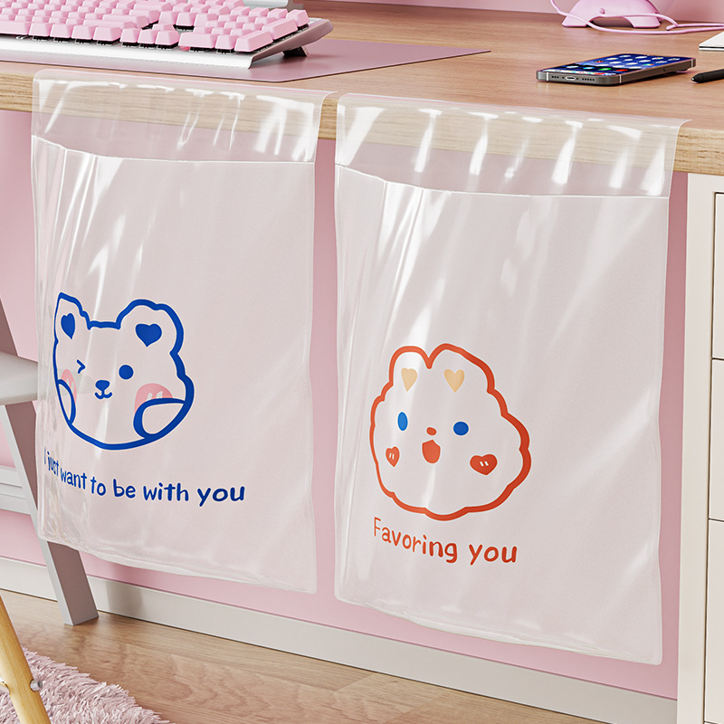 Desk Adhesive Garbage Bag for Primary School Students, Desktop Adhesive Special School Small Desk, Kidsren's Car Bag for School