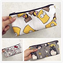 笔袋帆布可爱卡通中小学大容量铅笔袋收纳便携迷你化妆包in赵周