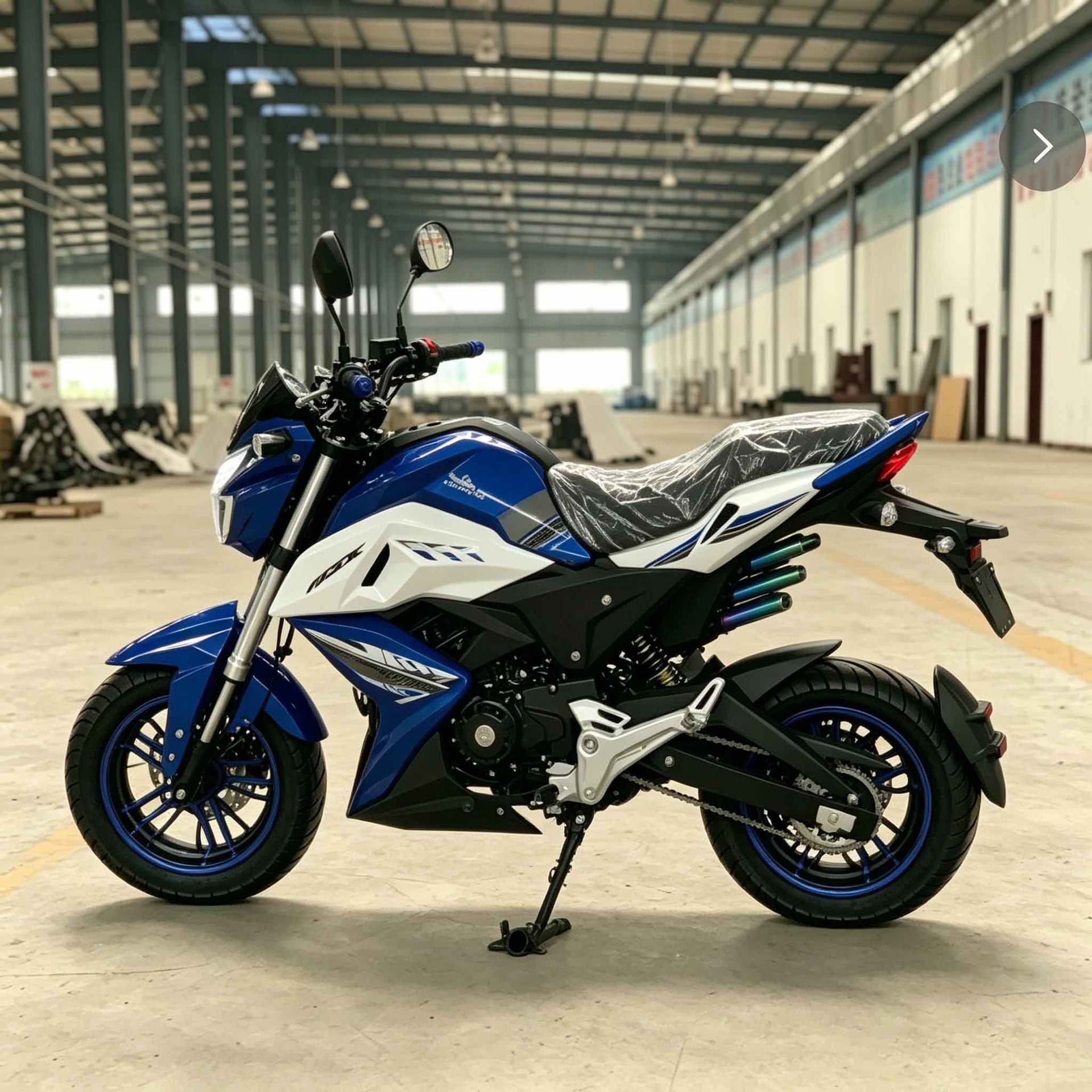 Durable Heavy-Duty Two-Wheeled Fuel-Powered Motorcycle with Shock-Absorbing and Wear-Resistant Tires, Sturdy Body, Suitable for Complex Terrain in Africa
