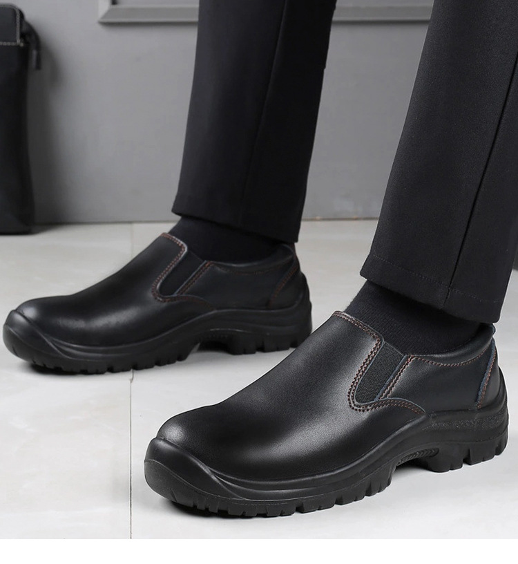 Keturių sezonų kvėpuojantys plieniniai batai su galvutėmis, lengvi, užmaunami, apsauginiai darbo batai, atsparūs smūgiams, nepraduriami, neslystantys darbo batai_voghion.com