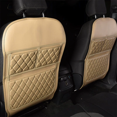 Car modification supplies seat Chair back anti-kick pad - apricot-pair