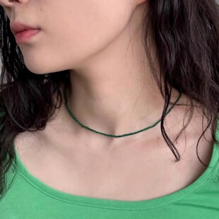 �n��С�������Gɫ�⾧ʯ������Ů���|�ٴ�߼���choker�i���