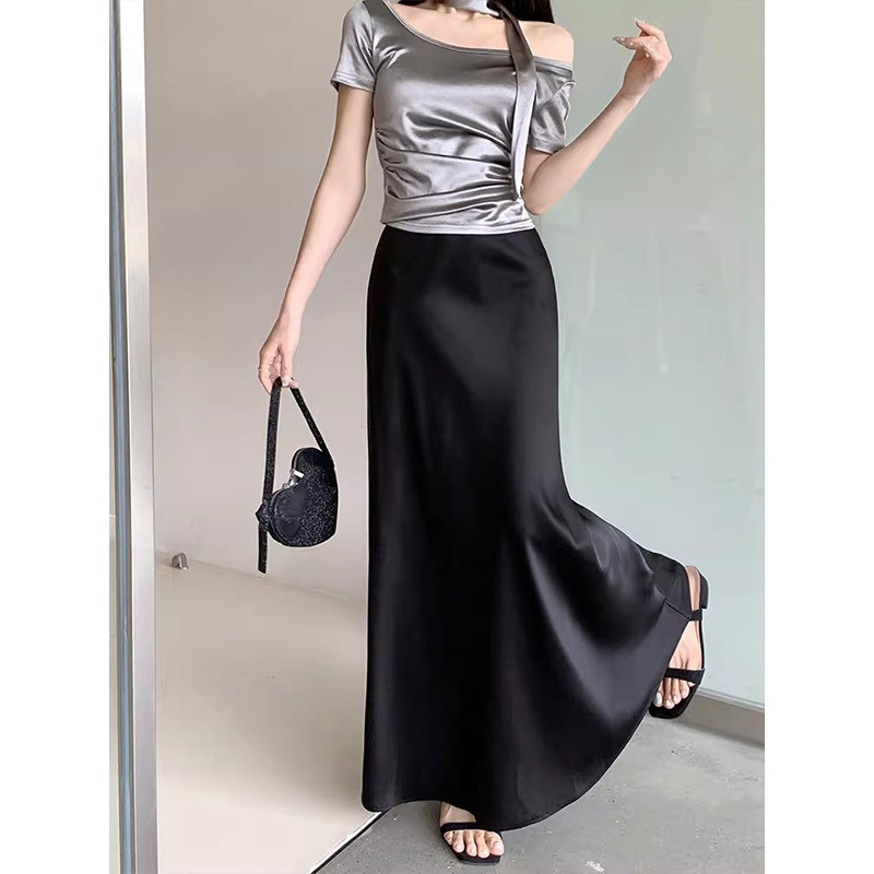Design High Waist Skirt Women’s Mid-length