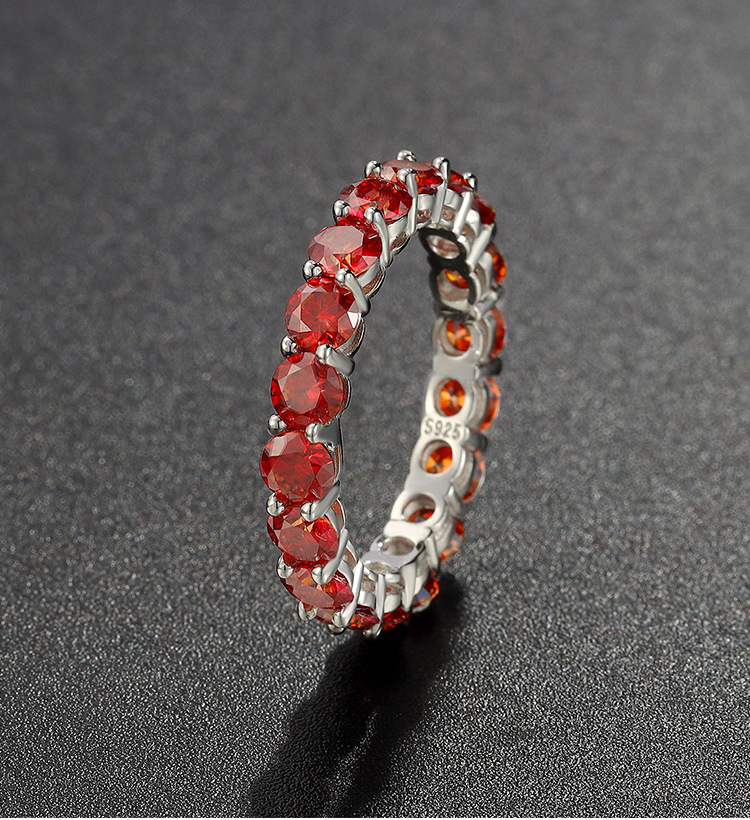 4g Weight Moissanite Inlay Material Rings Classification 1 Piece Quantity Holiday, Daily Occasion 925 Sterling Silver Material Round Pattern All Seasons Season Women's Gender Inlay Design Vacation, Simple Style Style 925 Sterling Silver Moissanite Round Rings Moissanite Rings 7