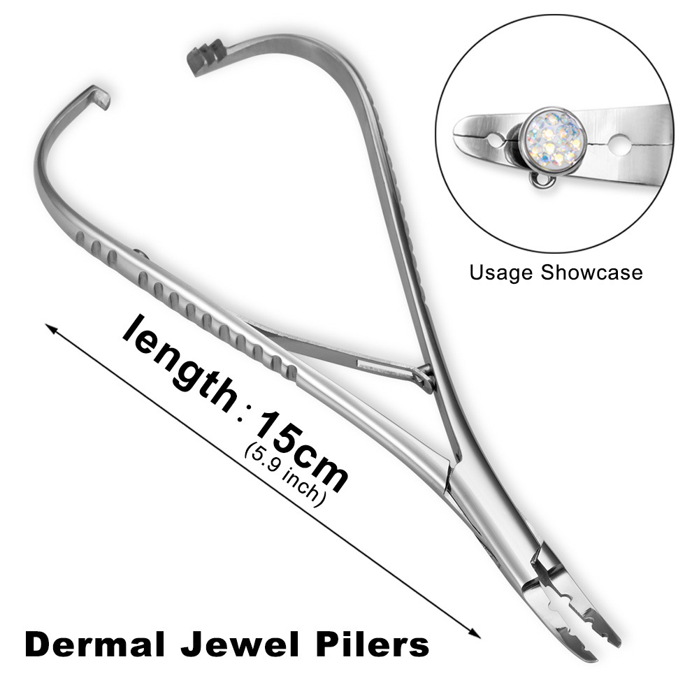 Herramientas de punción transfronterizas 27 tipos de alicates de perforación alicates de posicionamiento alicates de apertura alicates de tubo de aguja de acero inoxidable alicates de perforación traje