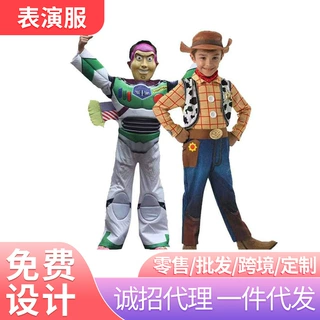儿童巴斯光年服装连体衣牛仔胡迪卡通人物动漫角色扮演万圣节服装
