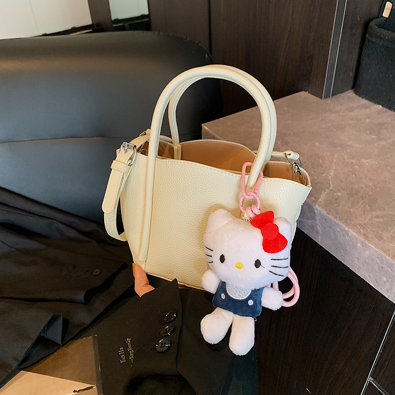 手拎包女高级感小巧玲珑新款跨境子母女包红色菜篮子单肩斜跨包