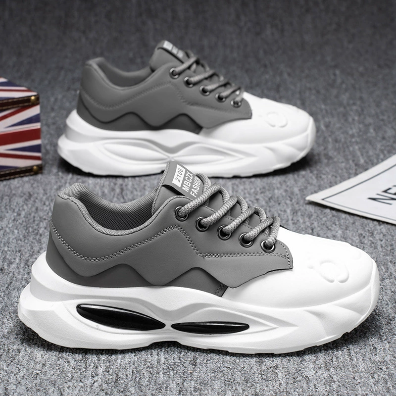 Мужские кроссовки осень 2025, новые, на толстой подошве, универсальные, модные, повседневные, спортивные, с эффектом увеличения роста, в стиле "dad shoes"