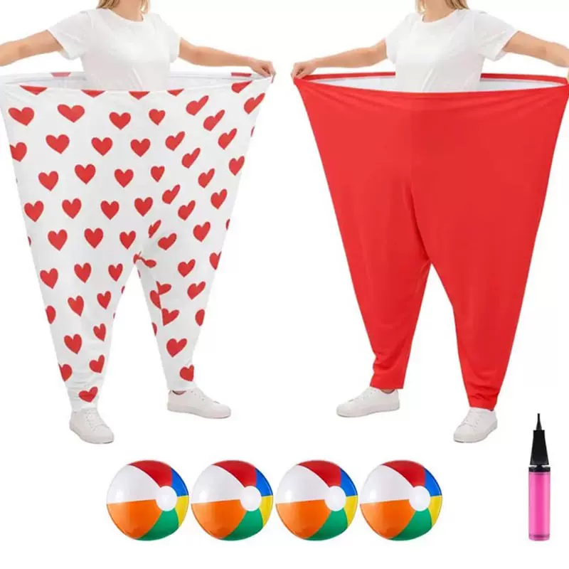 家庭聚会团队投掷游戏奶奶裤子庭院游戏套装户外派对爱心奶奶裤子