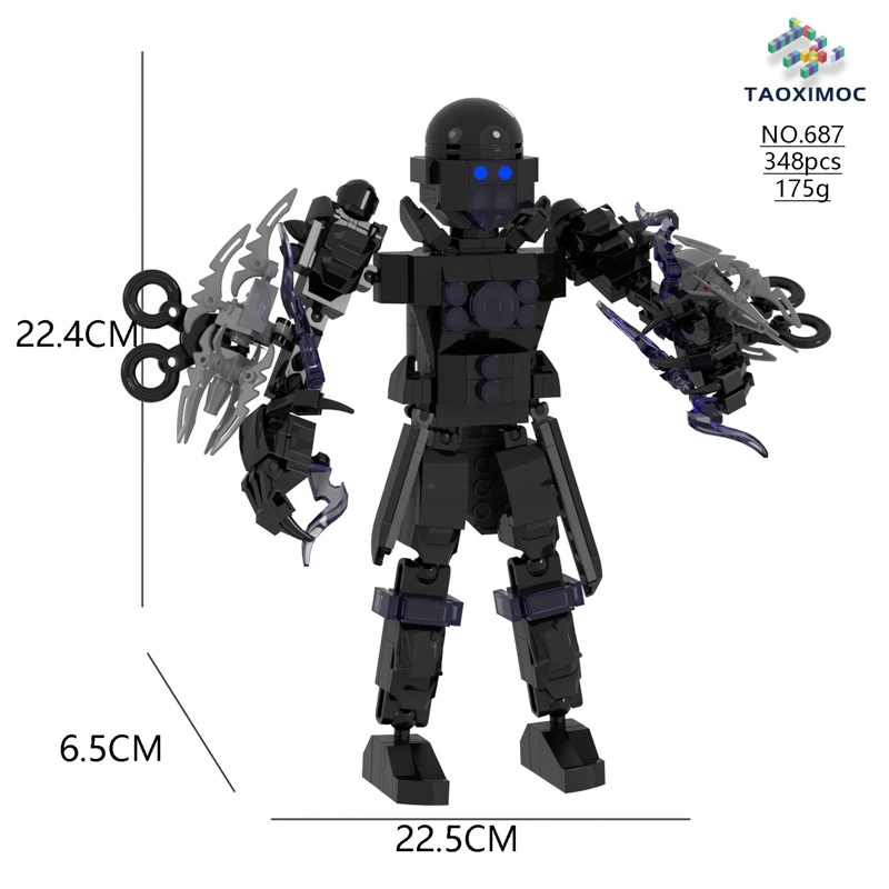 Toilet Constructor Watch: Children's Smart Toy Minifigure Kit - 504pcs, Educational Building Fun by Other