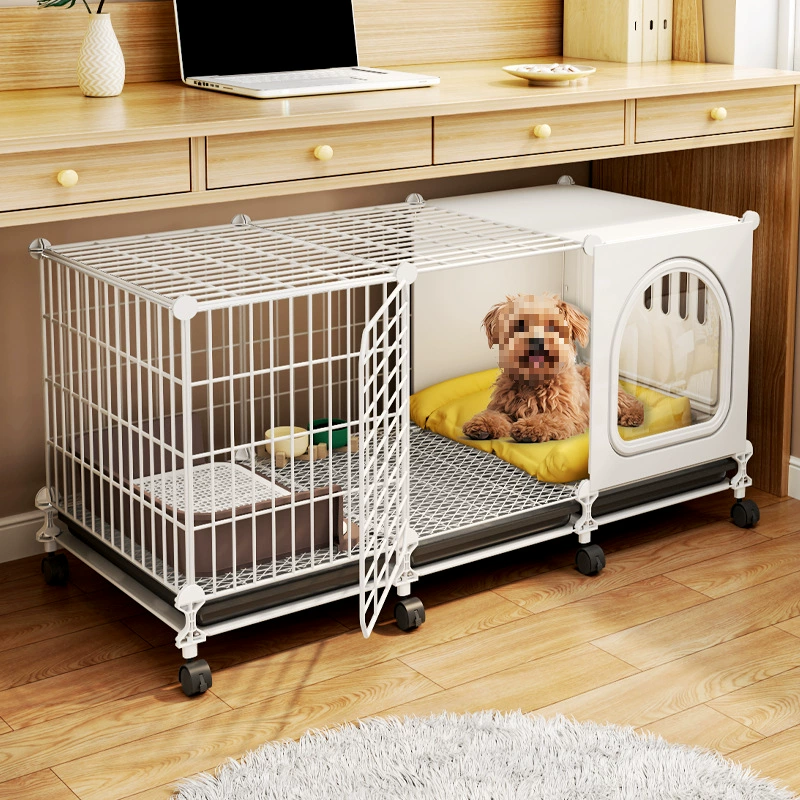 Собачья клетка маленькая собака одна комната, одна гостиная и одна ванная комната дома с туалетом