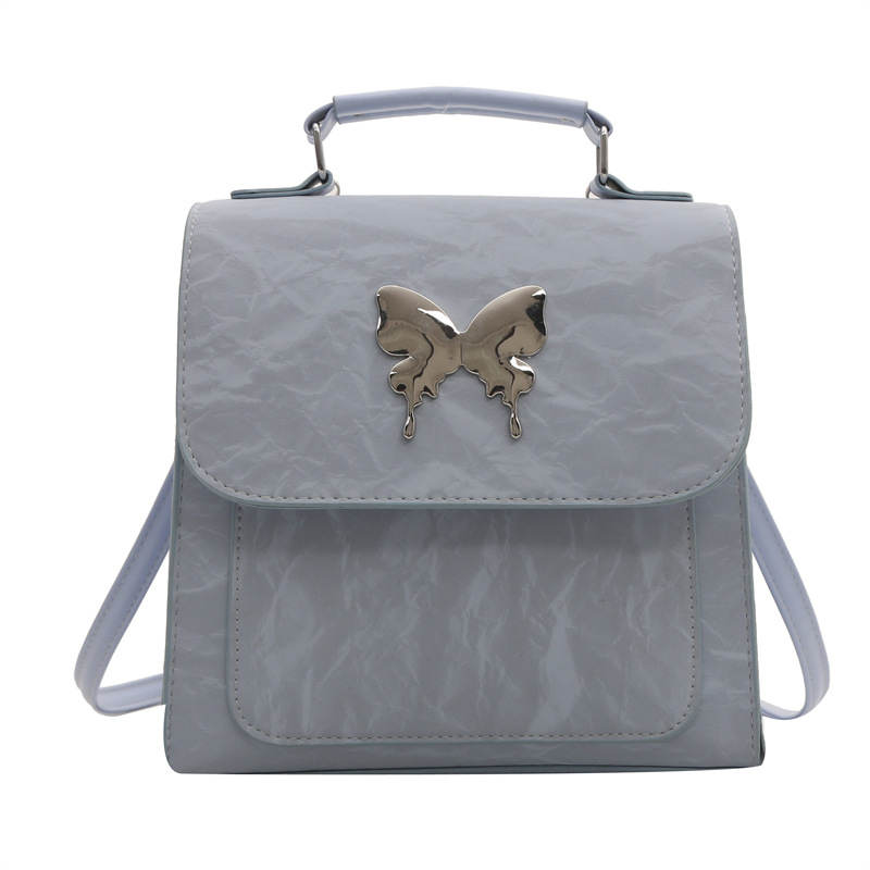 Nueva primavera y verano mochila de moda damas mariposa bolso de mano multifuncional mochila de estudiantes de niñas mochila de hombro