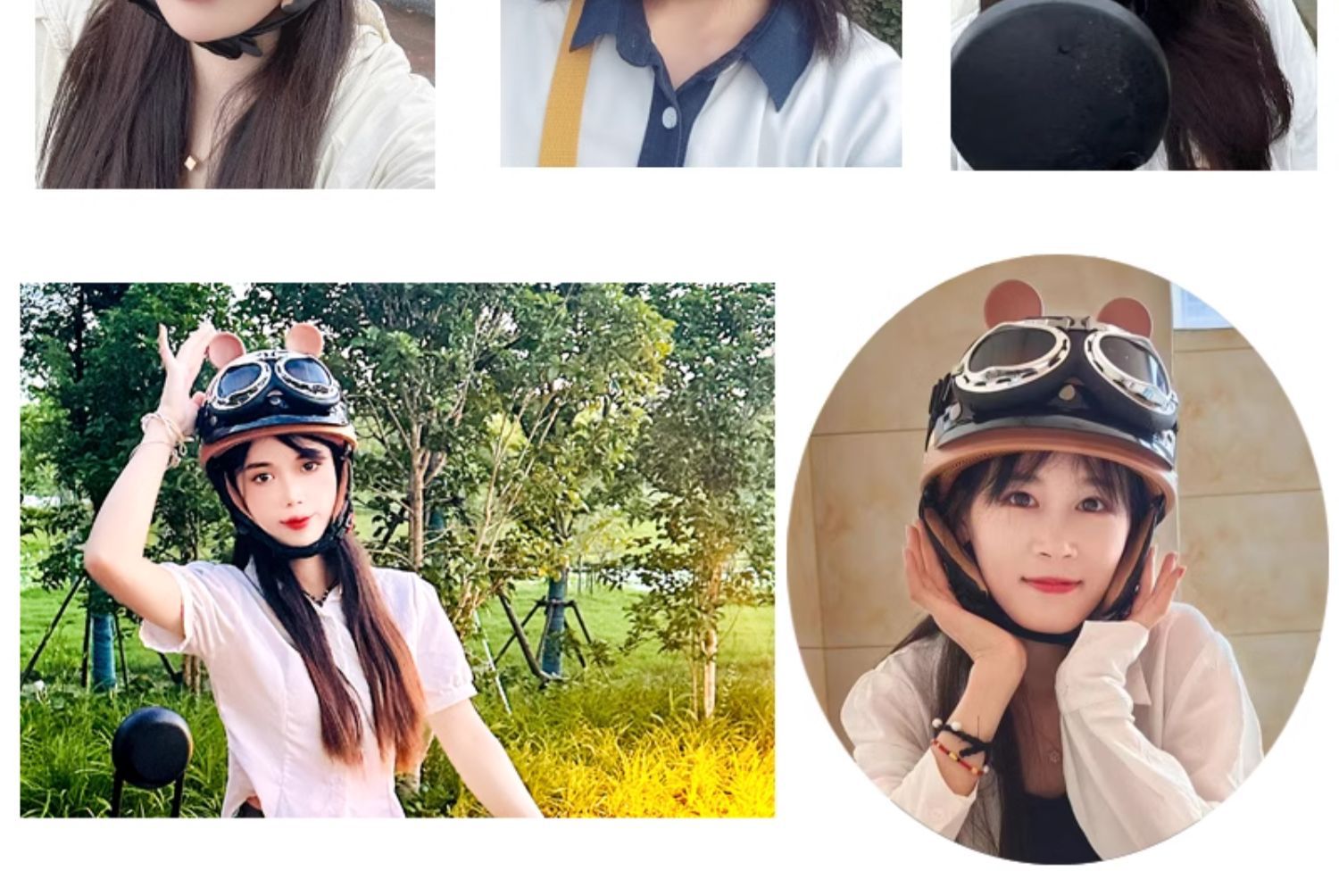 3C certified electric motorcycle helmet, unisex, suitable for all seasons, half helmet, summer sun protection, vintage safety helmet for electric scooters