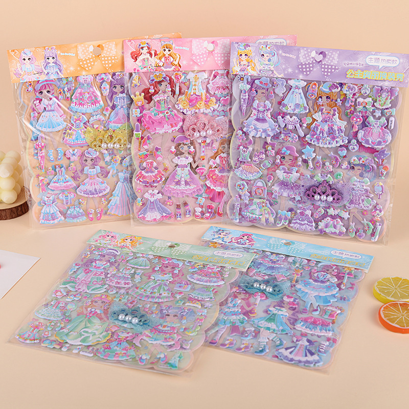 Children's acrylic small adhesive design sticker for early age