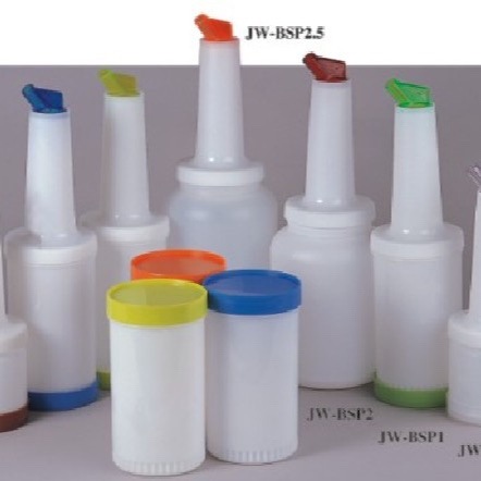 Jarra de Plástico para Jugo o Cóctel, 1 Litro, Varios Colores, para Bar o Hogar