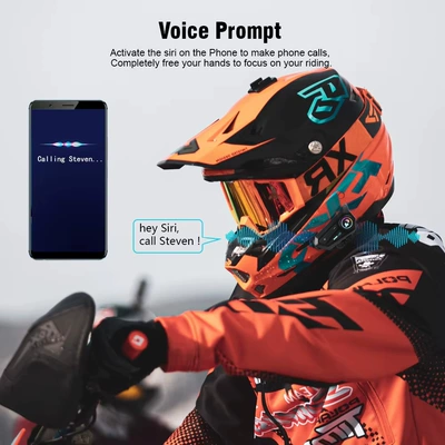 Bluetooth Headset Adapted to: Motorcycle Helmet Headset