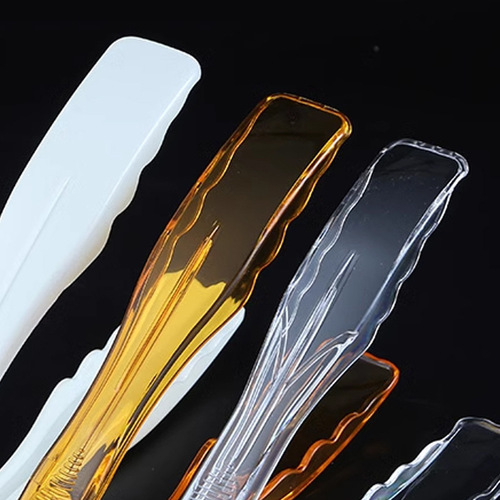 Bakery bread clips, transparent food clips, plastic barbecue clips, buffet tongs, white food clips, orange food clips