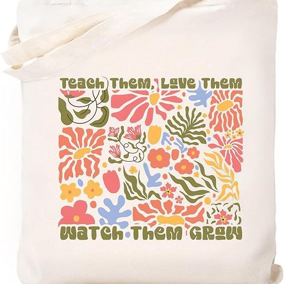 Transfronterizos maestros amazonas flores letras inglesas bolsa de lona bolsa bolsa de maquillaje bolsa de cremallera bolsa de mano