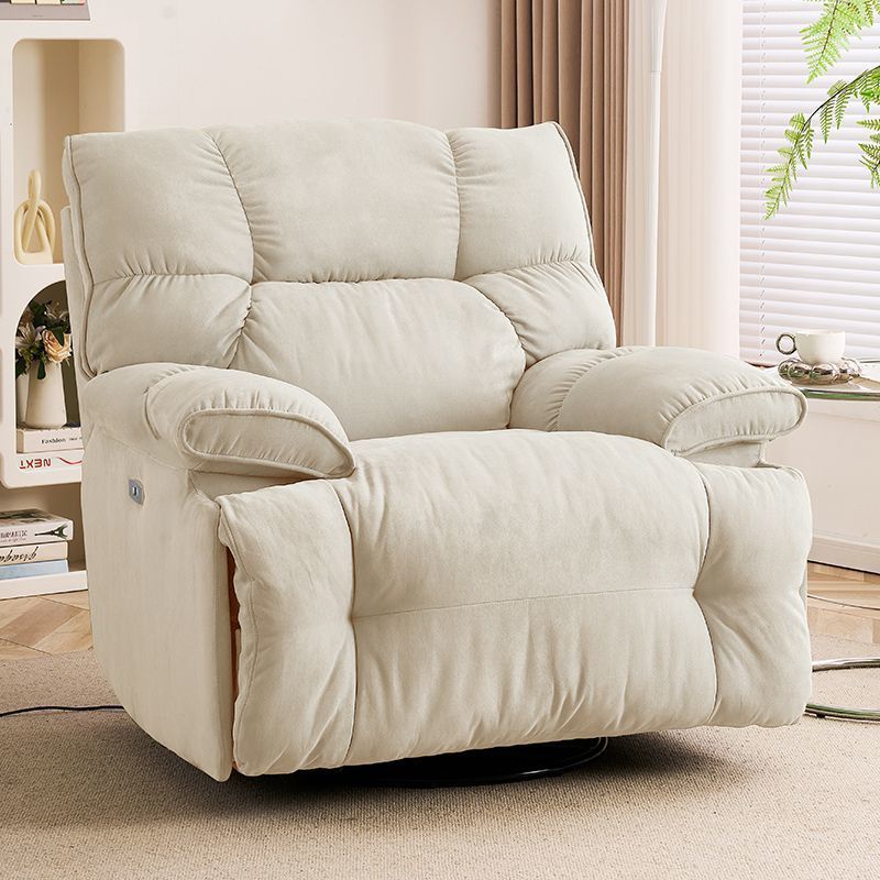 Silla de pelo de primera clase, sala de estar individual, dormitorio, silla mecedora para dormir perezosa, función eléctrica, rotación, luz, lujo moderno