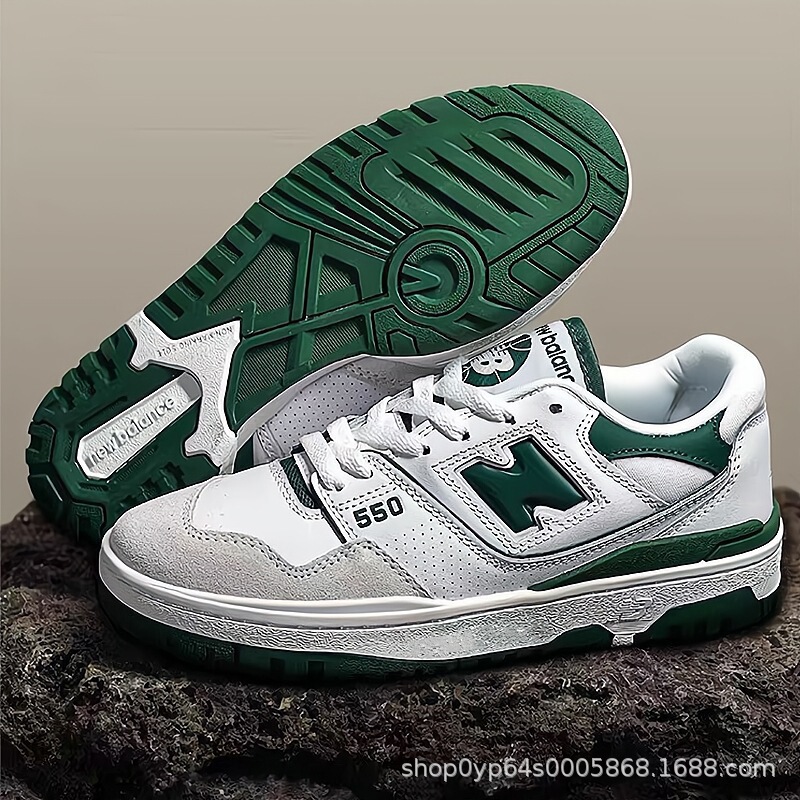 Putian High Version Nb550 Men's and Women's Sports and Leisure Green Retro Basketball Shoes Couples Versatile Bb550Wt1