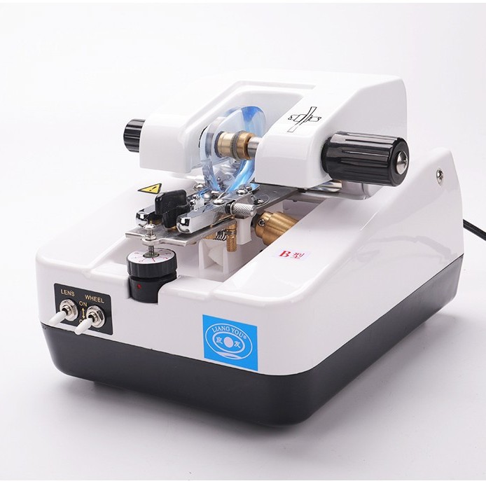 Equipo de gafas, máquina, máquina ranuradora de LY-1800B de la marca Liangyou, máquina automática de trefilado de lentes de media montura de resina para PC