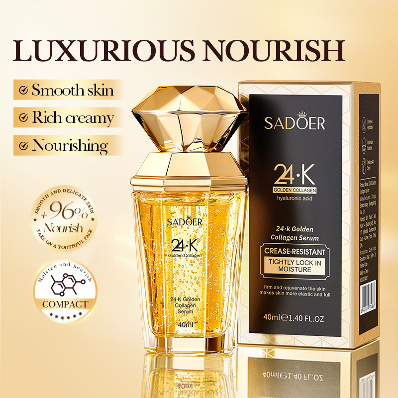 Full English Essence Sadoer24·K Gold Collagen Essence Hydrating and Improving Fine Lines Foreign Trade Cross-Border