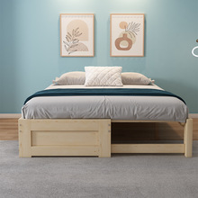 简易多功能实木榻榻米伸缩床单人床小型抽拉床折叠沙发床两用家用