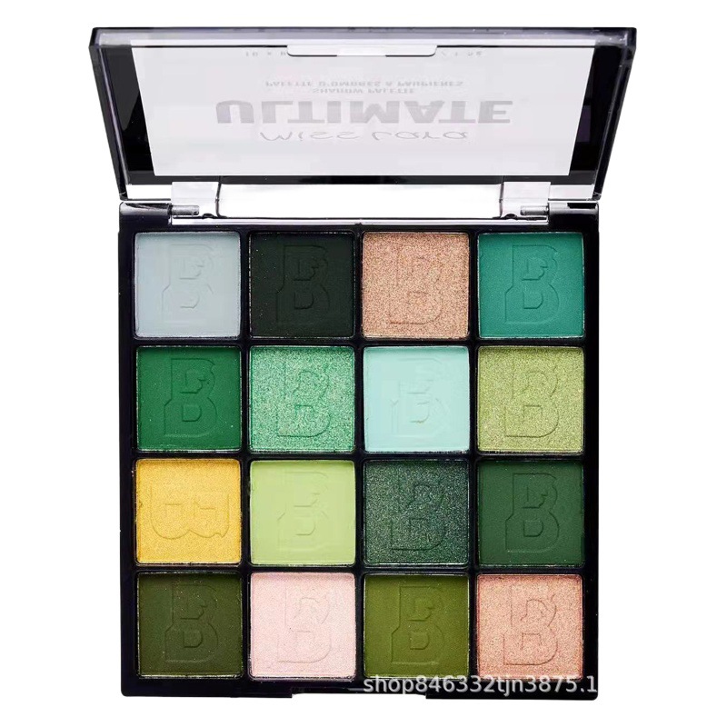 Miss Lara Colorful 16-Color Eyeshadow Palette Matte Pearlescent Dazzling Color Series Makeup Beginner Eyeshadow Palette Cross-Border