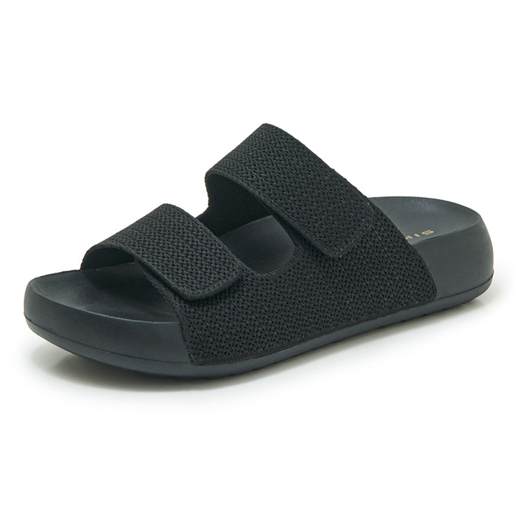 Dép sandal nữ quai chữ V đế dày EVA chống trượt — màu đen, màu hồng, màu kaki, màu mơ chi tiết 29