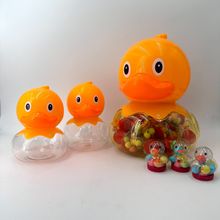 厂家直供卡通糖果罐PET塑料瓶340/2000ML大嘴鸭瓶果冻罐