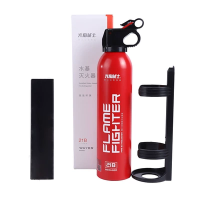 Flame Warrior 21B620Ml Water-Based Fire Extinguisher Car Home Kitchen Fire Equipment Car-Mounted (Vehicle fire extinguisher) - 620-water-based-box-21b-send-bracket