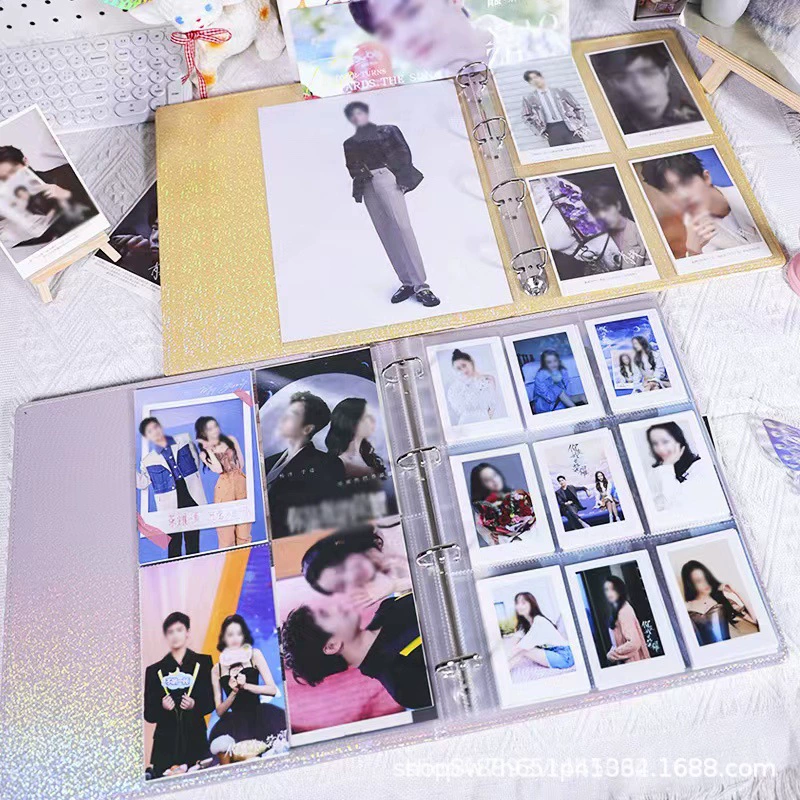 Polaroid, система хранения, карточная книга, фотоальбом, открытки, альбом для карточек, градиент