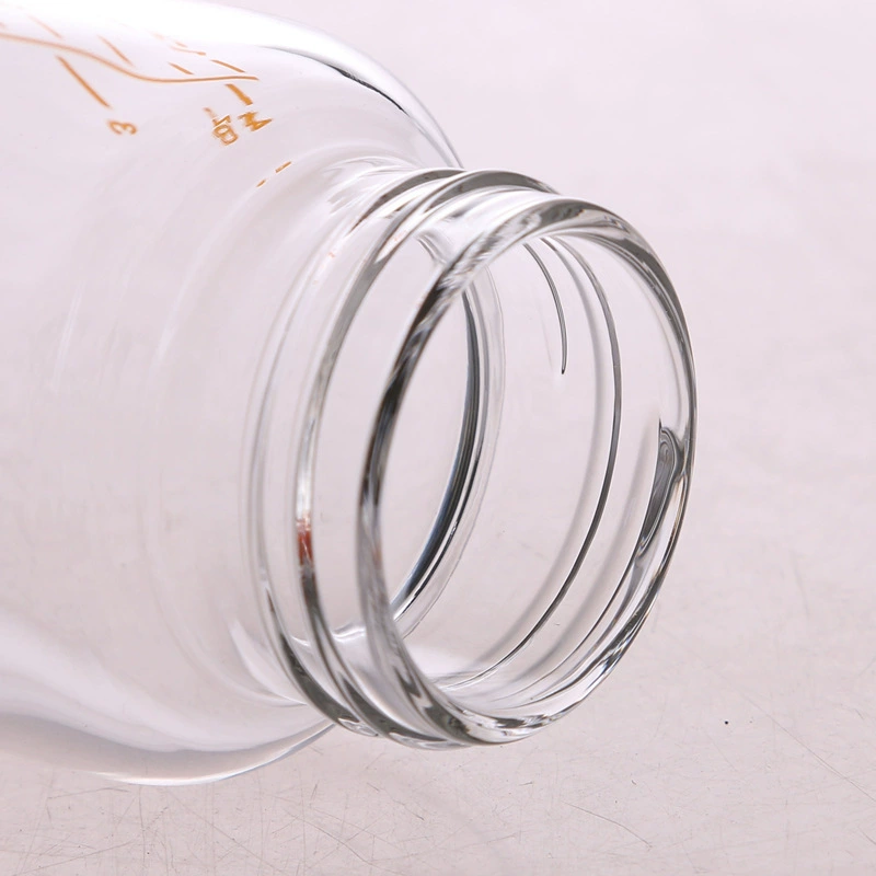 贝恩宝 Anti-colic glass crooked design feeding bottle for new born for mother and baby, standard diameter, against bloating