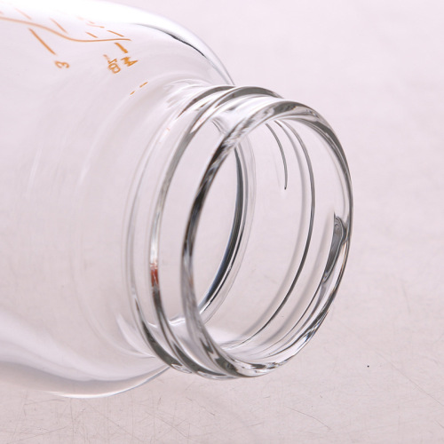 Bainbao newborn baby standard caliber anti-flatulence baby high temperature resistant crystal diamond glass bottle mother and baby supplies
