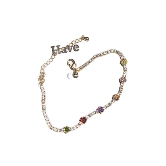 2025 Zircon Bracelet Niche Sweet All-match Bracelet Elegant Light Luxury High-end Bracelet Women's All-match Ins Style
