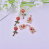 Fashionable plant lamp, metal jewelry, pendant, earrings, accessory, wholesale