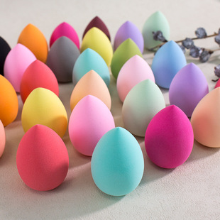 Factory Direct Sales Drop-Shaped Powder Puff Makeup Sponge Puff Super Soft Non-Eating Powder Wet and Dry Makeup Egg